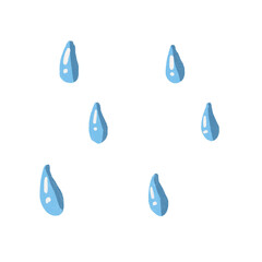 set of water drops