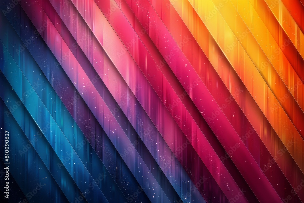 Poster this image illustrates a series of diagonally aligned colorful abstract lines creating a dynamic and
