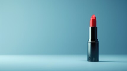 Red lipstick on table