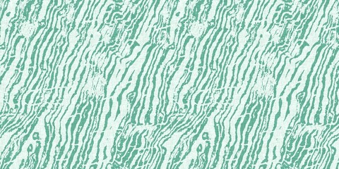 Aegean teal light soft wave linen pattern background. Broken line stripe border effect for rustic coastal marine surface design. 