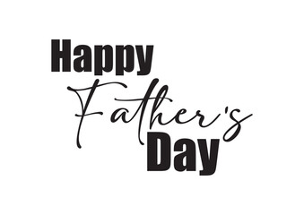 Happy Fathers Day typography vector. Father's day sale promotion calligraphy Vector illustration
