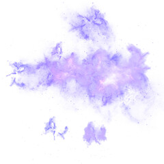 blue watercolor galaxy with stary splash transparent background clipart
