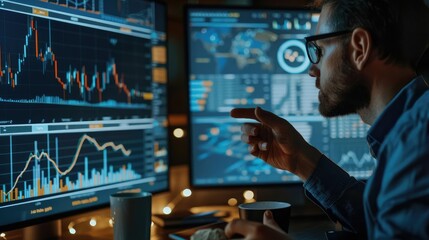 A financial analyst giving a presentation on the potential of gold as a safehaven investment