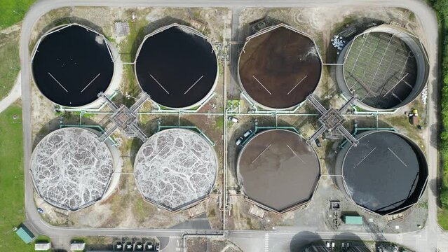 aerial view of Hull Sewage Treatment Works