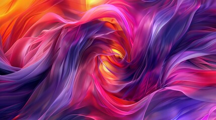 Obraz premium Ribbons of color intertwining like lovers in an eternal dance, their beauty a testament to the power of nature's artistry.