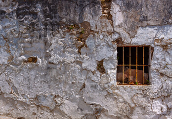 Altstadt mit verlassenen Wohnhäusern im südländischen Baustil, Arcos, Andalusien, Spanien,