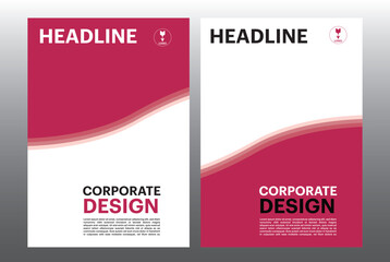 flyer brochure leaflet corporate template design vector