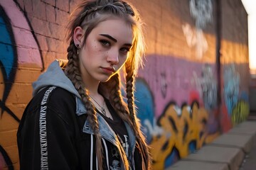 Fototapeta premium portrait of a teenage girl
