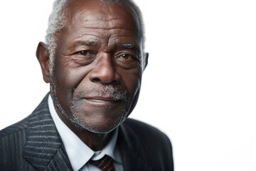 Closeup portrait of an African American senior