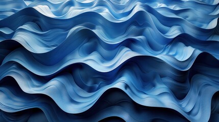 illustration of blue wavy pattern