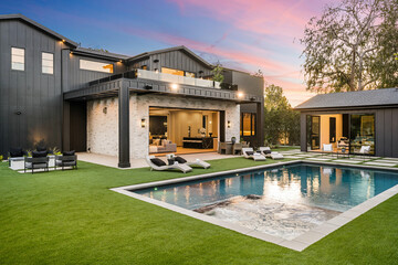 House With a Pool in the Front Yard