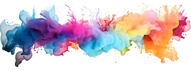 Abstract artistic splash texture. Colorful paint splatters background
