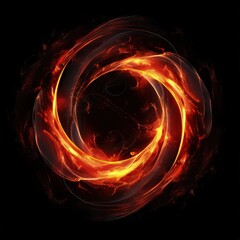 Abstract Swirl of Chaos and Energy