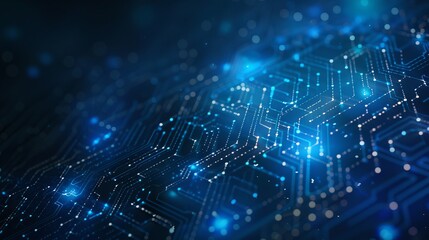 Abstract depiction of artificial intelligence, presented as a dynamic web background, embodying virtual concepts and futuristic technology.