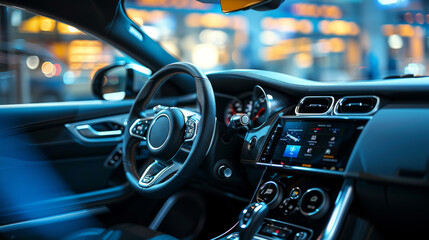 interior quality inspection of a new car model, focusing on precision and engineering