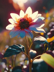 A beautiful flower in a garden Generative Ai