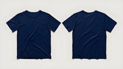 Plain blue T-Shirt Template for Mockup Design