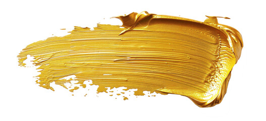 Close Up of Golden Liquid on White Background