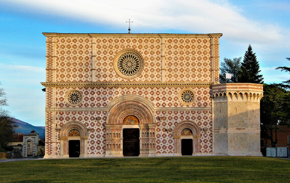 Basilica de Santa Maria de Collemaggio. L'Aquila Italia