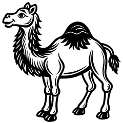 bactrian-camel-cartoon-vector-illustration 