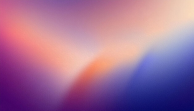 Blue orange magenta red , template empty space , rough grainy noise grungy texture color gradient rough abstract background shine bright light and glow. AI Generated