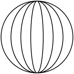 Shape, adesivo detalhe futurístico em forma de círculo, bola 3d. Forma redonda com quadrados. Preto. Com fundo transparente.