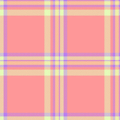 Seamless texture background of plaid vector fabric with a textile tartan check pattern.