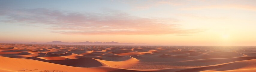 Obraz premium Breathtaking desert landscape at sunset