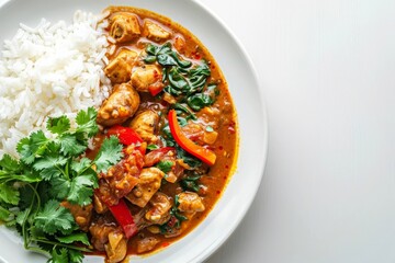 Rich and Aromatic African Ground Nut Stew with Greens and Chicken