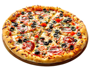 Pizza isolated on white background