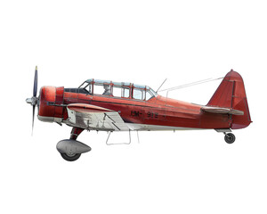 Military helicopter or plane isolated on white