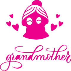 grandmother day template vector file