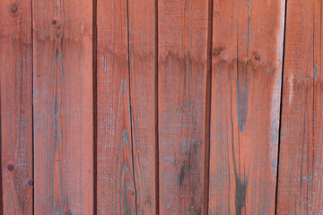 background from old wooden boards of orange color	

