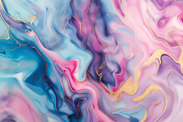 Abstract background with marble effect with fluid lines.Pastel colors.
