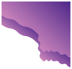 Purple gradient shapes for paper corners. Vector illustration.