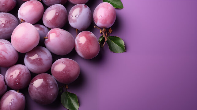 background of beautiful home plums