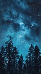 Astral panorama: stars painting the night sky