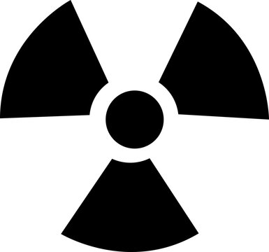recommend clip art: radioactive vector black icon flat or outline radiation caution symbol. Transparent background. Radiation, product sign and debris . Ideal for catalogs of institutional materials.