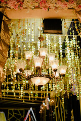 chandelier in the hotel