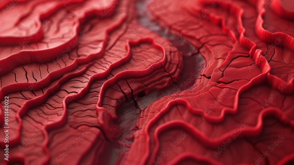 Aufkleber a red, textured surface with a red line running through it. the surface is made of a material that l