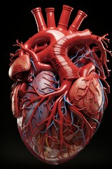 detailed anatomical model of the human heart