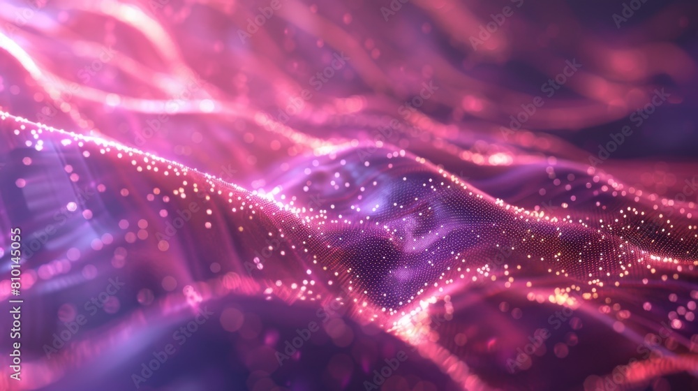 Poster abstract digital wave particle background