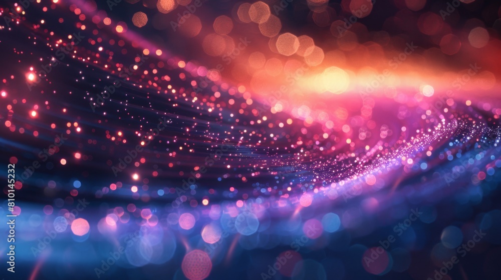 Poster abstract bokeh light pattern background