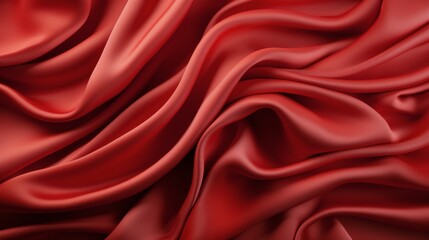 Obraz premium Close Up of Red Fabric