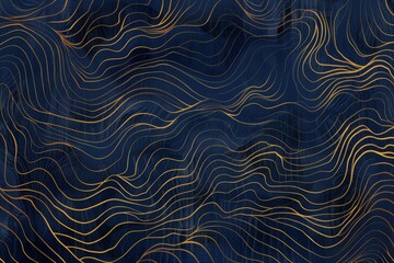 Abstract Blue and Gold Marble Texture, Artistic Background Design
