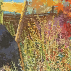 Oil paintings and various flowers, lotus flowers, lotus leaves, horses, birds, butterflies, roses, peonies, cats, dogs, goldfish, beautiful scenery