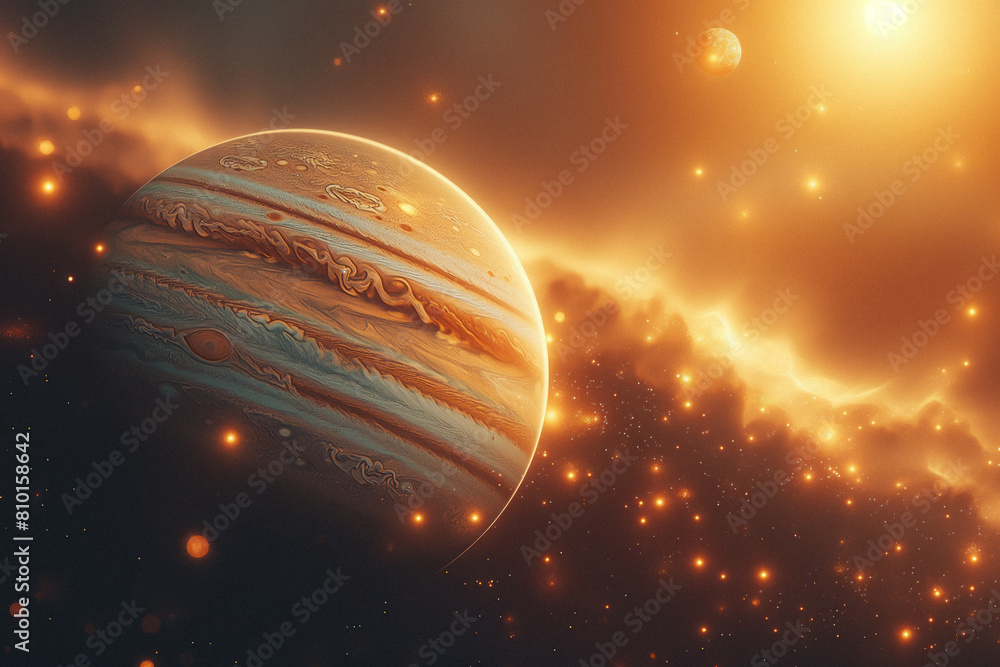 Canvas Prints surreal solar system: a celestial canvas of wonders and imagination. generative ai