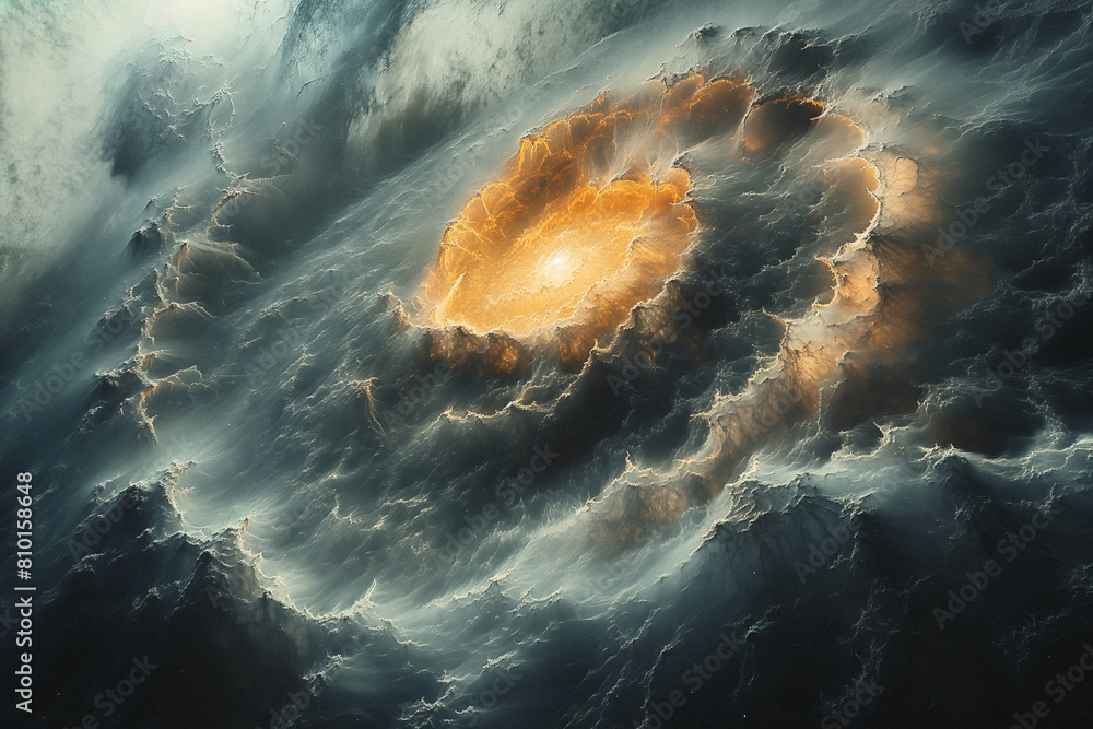 Wall mural surreal solar system: a celestial canvas of wonders and imagination. generative ai