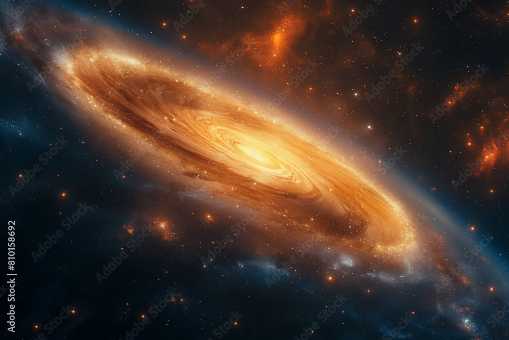 Wall mural surreal solar system: a celestial canvas of wonders and imagination. generative ai