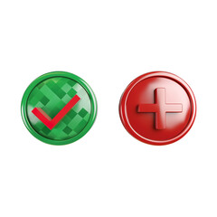 Obraz premium yes and no buttons